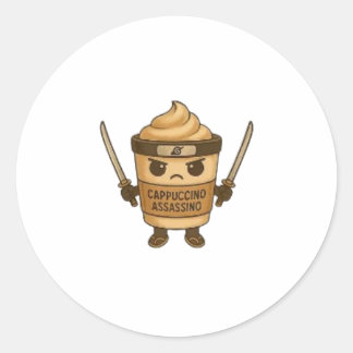 Sticker Rond Cappuccino Assassino