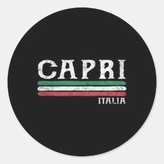 Sticker Rond Capri Italie Italia Italia