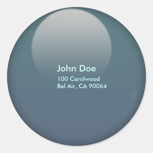 Sticker Rond Capteurs d'enveloppe à bouton Jelly (Devant)