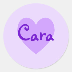 Sticker Rond Cara en violet