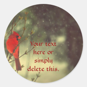 Sticker Rond Cardinal masculin