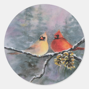 Sticker Rond CARDINALS par SHARON SHARPE