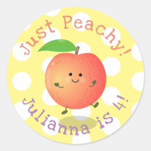 Sticker Rond Caricature estivale de pêche très agréable