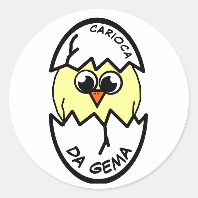 Sticker Rond Carioca da Gema (Devant)