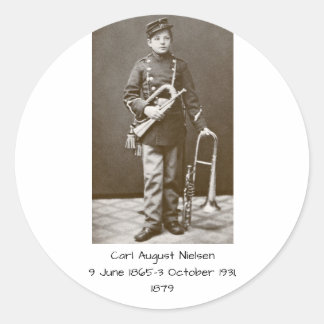 Sticker Rond Carl August Nielsen 1879