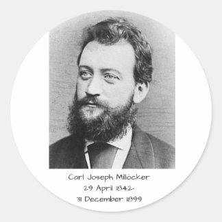 Sticker Rond Carl Joseph Millöcker