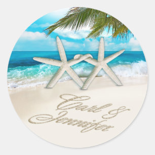 Sticker Rond Carl Starfish Couple DEMANDEZ 4 VOS NOMS DANS LE S