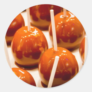 Sticker Rond Carmel Apple