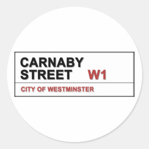 Sticker Rond Carnaby Street London England