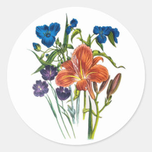 Sticker Rond Carnaval des fleurs