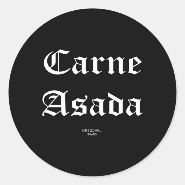 Sticker Rond Carne Asada (Devant)