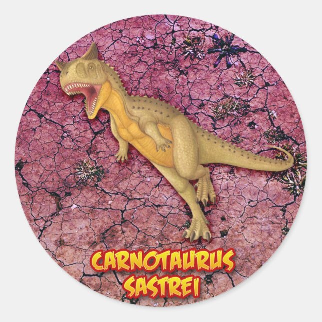 Sticker Rond Carnotaurus (Devant)