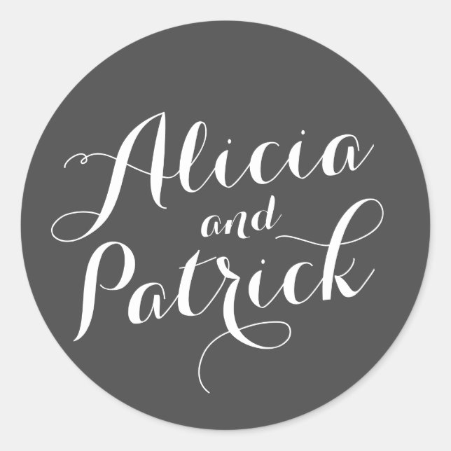 Sticker Rond Carolyna Mariage (Devant)