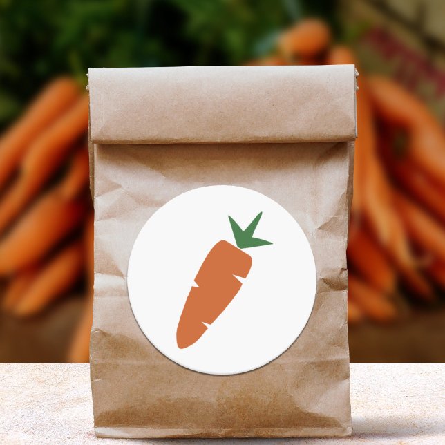 Sticker Rond Carotte (Carrot Sticker)