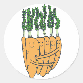 Sticker Rond Carottes