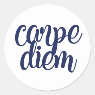 Sticker Rond Carpe Diem