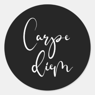 Sticker Rond Carpe Diem