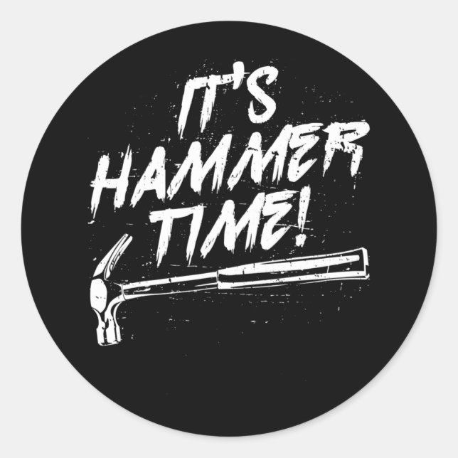 Sticker Rond Carpentry Woodcraft carpenter tradesmen  (Devant)