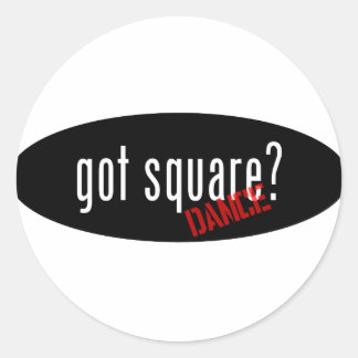 Sticker Rond Carré Dancing Items - obtenu carré