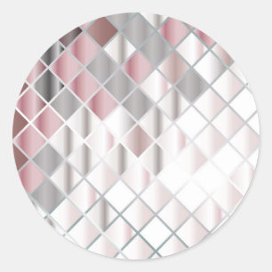 Sticker Rond Carré en verre