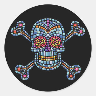Sticker Rond Carreau 1