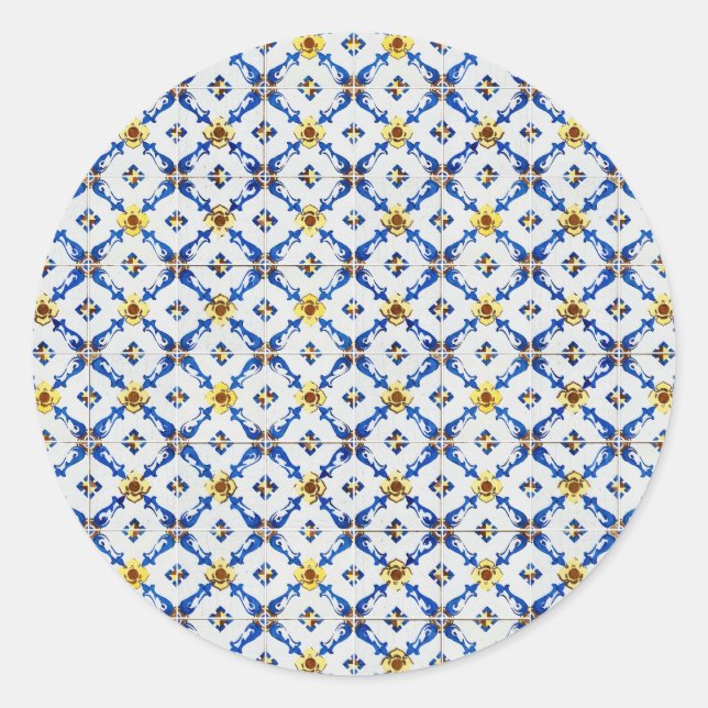 Sticker Rond Carreaux en céramique (Devant)