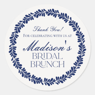 Sticker Rond Carrelage bleu de Talavera Brunch de mariage Fiest