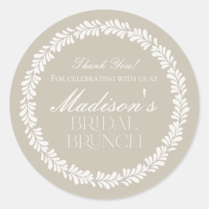 Sticker Rond Carrelage Talavera beige Brunch de mariage Fiesta 