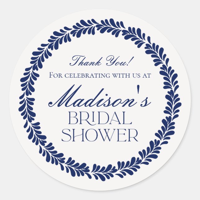 Sticker Rond Carrelage Talavera Bleu Fête de Mariage Fiesta Esp (Devant)