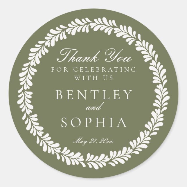 Sticker Rond Carrelage Talavera Vert Espagne Fiesta Mariage Fav (Devant)