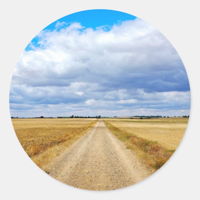 Sticker Rond Carretera Boadilla del Camino - Itero de la Vega (Devant)