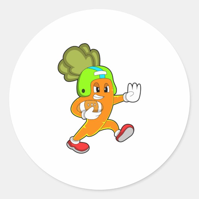 Sticker Rond Carrot at Football Sports (Devant)