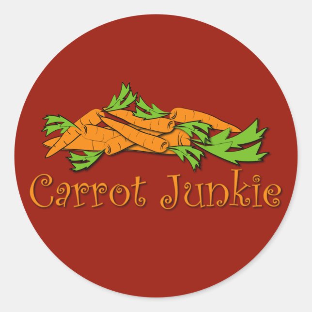Sticker Rond Carrot Junkie (Devant)
