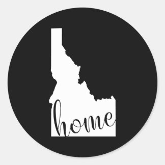 Sticker Rond Carte de l'État d'origine Idaho