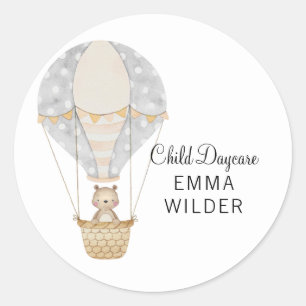 Sticker Rond Carte de note d'entreprise pour la garde d'enfants