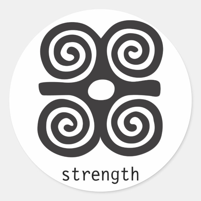 Sticker Rond Carte de voeux Dwennimmen (Devant)