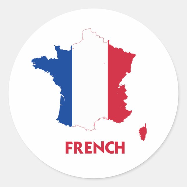 STICKER ROND CARTE FRANÇAISE (Devant)