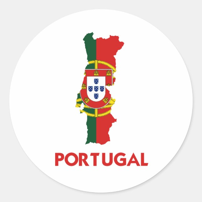 STICKER ROND CARTE PORTUGALE (Devant)