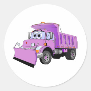 Sticker Rond Cartographie pourpre