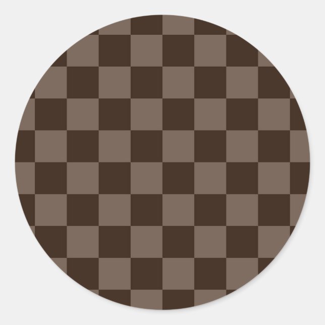 Sticker Rond Carton Brown foncé et incy (Devant)