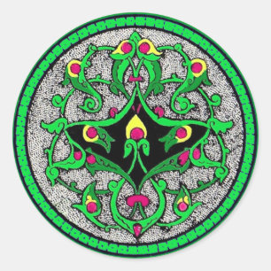 Sticker Rond cartouche celtique