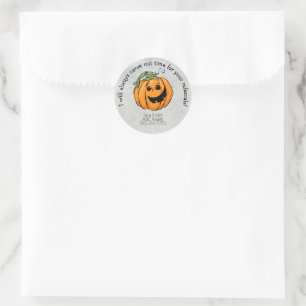 Sticker Rond Carve Time pour votre Halloween de référence