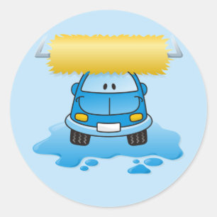 Sticker Rond Carwash