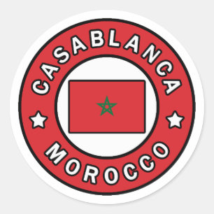 Sticker Rond Casablanca Maroc