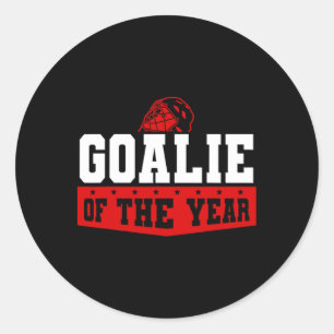 Sticker Rond Casque de gardien de but de hockey Récompense spor