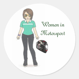 Sticker Rond Casque, Femmes dans le sport automobile