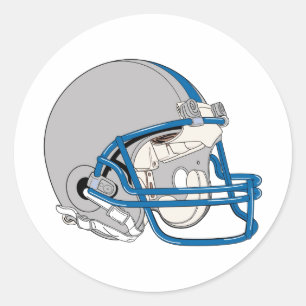 Sticker Rond Casque gris