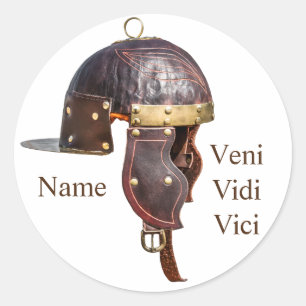 Sticker Rond Casque militaire romain antique