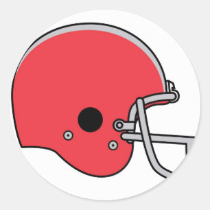 Sticker Rond casques de football