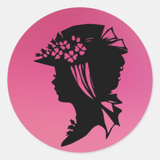 Sticker Rond Casquette 18 glace rose AH2010 (Devant)